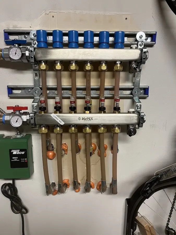 Plumber performing Gas Leak Detection at a residential property in Lawrenceville